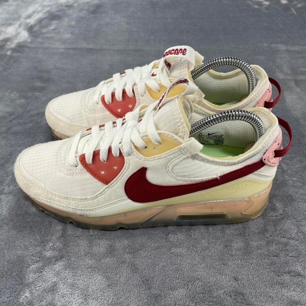 Women Nike Air Max 90 terrascape white red trainers #sneakers size 8.5